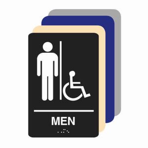 ADA Braille MEN ACCESSIBLE RESTROOM sign